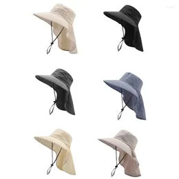 Berets Breathable Bucket Hat For Girls Fashion Neck Flap Versatile Fisherman