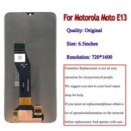 3/5/10PCS Original 6.5'' For For Motorola E13 LCD Display Touch Screen Digitizer Assembly For Moto E13 LCD Repair Parts