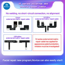 I2C MC12 Face ID Repair Soldering-free Flex Cable for IPhone X-14 Dot Matrix Disassembly-free Programmer Non-removal Flex Cable