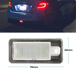 1Pcs Car LED License Number Plate Light Lamp Auto Canbus Car Styling For Audi A3 S3 A4 S4 B6 A6 S6 A8 S8 Q7 12V Auto Accessory