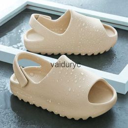 Slipper Coconut sandals boys and childrens middle school summer parent-child shoes comfortable fashion beach girls Non Slip outer wear H240411