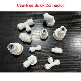 Straight Tee RO Water Fitting 17 Types Male Female Thread 1/4 3/8 Coupling Hose Pipe Connector Water Philtre Reverse Osmosis Part