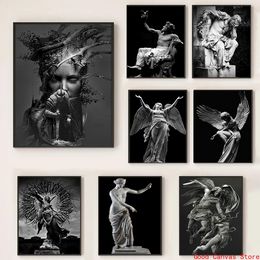 Classical Print Greek Mythology David Vintage Poster Sculpture Canvas Painting Wall Art Statue Of Liberty Living Room Home Decor
