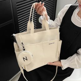 Women Shoulder Crossbody Bag Japanese Canvas Tote Messenger Bag for Student Ladies Hand Bags Female Handbag Bolsa Feminina 240328