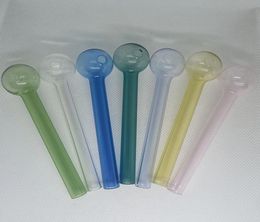 Smoking 41inch Length Glass Oil Burner Pipe OD 20mm 25mm Clear Colourful Burning Tube Dry Herb Tobacco Handle Nails Dab Rigs Acces7844128