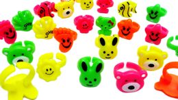 Party Favor 144 Pcs Wholesales Girls Animal Ring Vending Toys Pinata Filler Novelty Birthday Favors Carnival Classroom Prizes