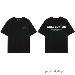 2023 Designer Summer Cole Buxton Men's T-Shirts Streetwear Letter Printed Casual Fashion Short Sleeve Men Women Round Neck T Shirt European Size S 778