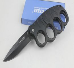 Cold steel 219 Knuckle Duster pocket knife folding blade 7CR17Mov Blade Aluminum Handle hunting tactical camping knives6304694