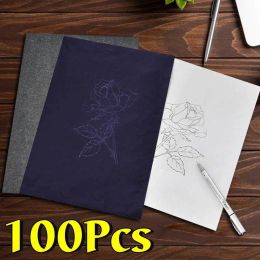 Supplies 100 Sheets 22.5 x 18.5cm Advanced Carbon Paper Doublesided Blue Carbon Tracing Paper Hand Copier Spirit Stencil Tattoo Transfer