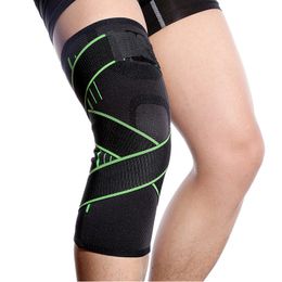 Knitting Knee Pad Sports Compressive Knee Protector Antislip Running Leg Sleeve For Summer Outdoor Climbing