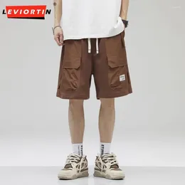 Men's Shorts Summer Thin Pants Solid Colour Casual Outdoor Fashion Trend Handsome Cargo Beach