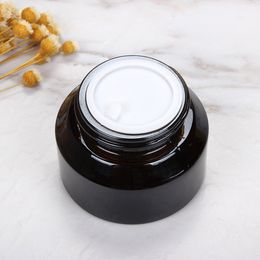 Cosmetic Jar 15g-50g Face Cream Glass Bottle Glass Mini Cream Jar Cosmetic Container Empty Nail Glue Jar Travel Makeup Container