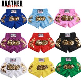 New Muay Thai Shorts Women Men Bjj Boxers Mma Shorts Boxing Pants Kids Boy Girl Kickboxing Trousers Grappling Fight Training