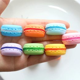 Decorative Figurines 10PCS Dotted Half Macaron Series Resin Flat Back Cabochons For Hairpin Scrapbooking DIY Jewellery Craft Decoration