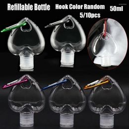 Storage Bottles Travel Transparent Plastic With Key Ring Empty Cosmetic Container Refillable Bottle Hand Soap Spray