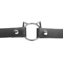 Punk Cat Head PU Leather Collar Choker Necklace Gothic Japanese Korean Harajuku Cute Sister Sexy Gothic Necklace Pendant