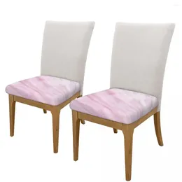 Chair Covers Cover Pale Pink Pastel Marble Bar Stool Solid Seat Slip Dining Room