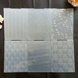 2023 New Embossing Folder Transparent Embossing Plastic Plates Design For DIY Paper Cutting Dies Scrapbooking