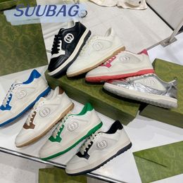 Small Dirty Shoes Women Free Shipping With Shoebox Spring And Summer New Colour Matching Flat Round Head Lace-up Casual Breathable Couple Sports Shoes