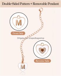 Other Drinkware Letter Charm Accessories For Cup Name Id Handle /Simple Modern Tumbler Heart Shape Initial Identification Charms M Dro Oteha
