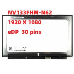 Screen NV133FHMN62 NV133FHM N61 N54 N52 13.3" FHD1920x1080 30pins eDP IPS Laptop LCD Screen 72% NTSC Replacement