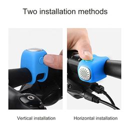 Universal Solid Electric MTB Bike Horn Waterproof Electric Road Bicycle Bell 3 Sound Modes Bicycle Accessories