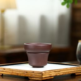 Yixing Purple Clay Tea Leak Original Ore Purple Mud Philtre Fine Tea Leak Handmade Tea Strainer Chinese Tea Set Accessories Gifts