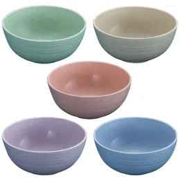 Bowls 5 Pcs Salad Bowl Restaurant Soup Headset Serving For Kitchen Appetizer Large Eating