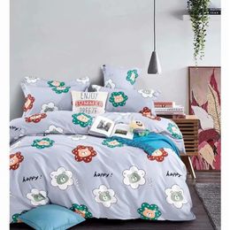 Bedding Sets Set For Girls Children King Size Duvet Cover Floral Comforter Double Printing Bedroom Decor