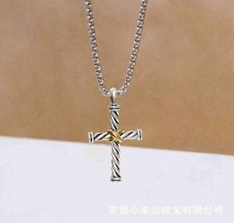 Necklace Dy Cross Men Women Luxury Designer x Thread Pendant Fashion Line Retro Wear Necklaces Birthday Gift7519301