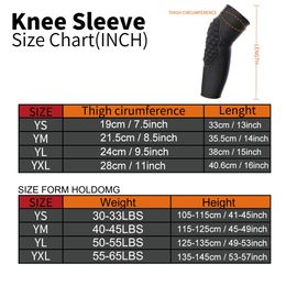 1 PCS Kids Children Knee Brace Comfortable High Stretchy Honeycomb Design Protective Sport Gear Leg Knee Pad for Basketball Gym