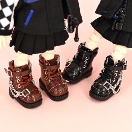 OB11 Shoes Cool Boots Motorcycle Boots for Gsc, P9 Body, 1/12BJD, Ymy, Molly, High Shoes Obitsu11 Doll Accessories