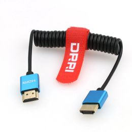 8K HDMI to HDMI 2.1 Ultra High-Speed Braided Coiled Cable for Z Cam Sony FS700 Camera to Atomos Ninja V / BM5 Monitors