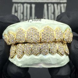 18k gold teeth grillz Moissanite diamond teeth grillz