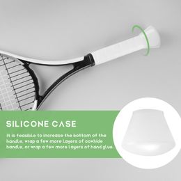 Shockproof Silicone Energy Sleeve Tennis Racket Cover Handle End Cap Bumper Accessories Grip Ring Racquet Sport Overgrip