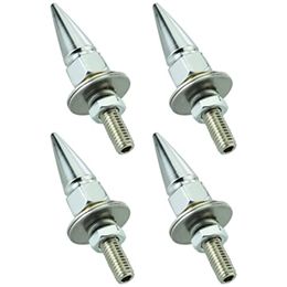4Pcs Car License Plate Screws Spike Shape License Plate Fasteners Bolt Anti Theft Frame Kit for Most Vehicle Motorcycles Trucks