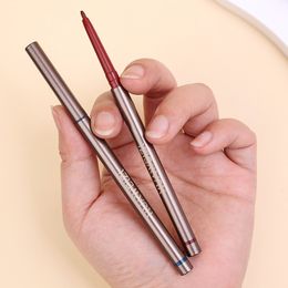 Coloured Eyeliner Pencil Glue Pen Long-lasting Waterproof Eyeliner No Blooming Anti-smudge Brown Blue Red Colour Eye Makeup Novice