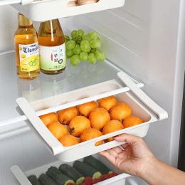 2024 Organizador de cozinha pendurado geladeira ovo de ovo de frutas caixa gaveta tipo alimento Acessórios de cozinha nítidos prateleira organizadora de geladeira para