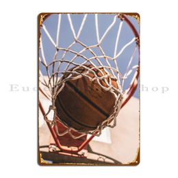 Basketball Metal Plaque Poster Create Customise Designing Design Poster Tin Sign Poster