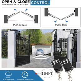 220V to 24V Electric Automatic Strong Dual Arm Swing Gate Opener Up to 660 Lbs Hardware Driveway Door KIT