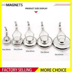 5~20pcs Magnetic Hooks Heavy Duty Magnets Hooks Key Holder Hanger Strong Wall Storage Hook For Home Kitchen Organizer