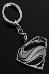 Whole Keychain Creative Gifts Superman Return Metal Keychain Car Advertising Key Ring Pendant 3 color6616678