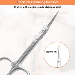 Extra Fine Curved Cuticle Scissors for Men Women Multi Purpose Small Manicure Pedicure Finger & Toe Nail Cuticle Scissors