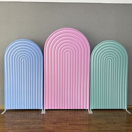 Groovy Arch Wall Covers Girl Birthday Party Decor Double-side Cover Balloons Arch Stand Frame Wedding Party Chiara Wall