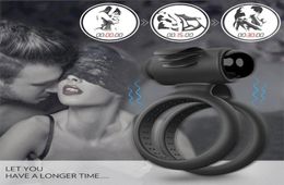 Bath Accessory Set MaleVibrating Cock Ring Couple Sharing Vibrating Plaything Battery Model6401220