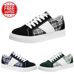 Free Shipping Men Women Casual Shoes Low Flat Breathable Black Green Blue Mens Trainers Sport Sneakers GAI