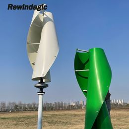 China Low Noise Vertical Wind Turbine Generator 3KW 5KW 10KW 20KW With MPPT Controller 12V 24V 48V 96V 220V Windmill For Home