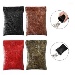 Storage Bags 1Pcs Fashion Leather Long Pocket Key Wallet Keyring Coin Purse Women Men Small Money Change Bag