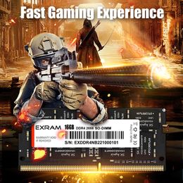 EXRAM memoria ram DDR4 16GB 8GB Laptop Memory 2133MHz 2400MHz 2666MHz 260PIN Sodimm Notebook memory compatible Intel and AMD