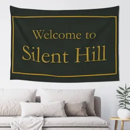 Tapestries Welcome To Silent Hill Tapestry Home Decoration Bathroom Carpet For Living Room